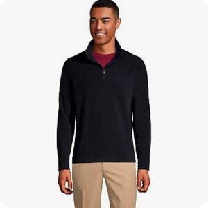 Dudley Stephens Men's Duffield Quarter Zip Fleece lightweight Pullover Black L